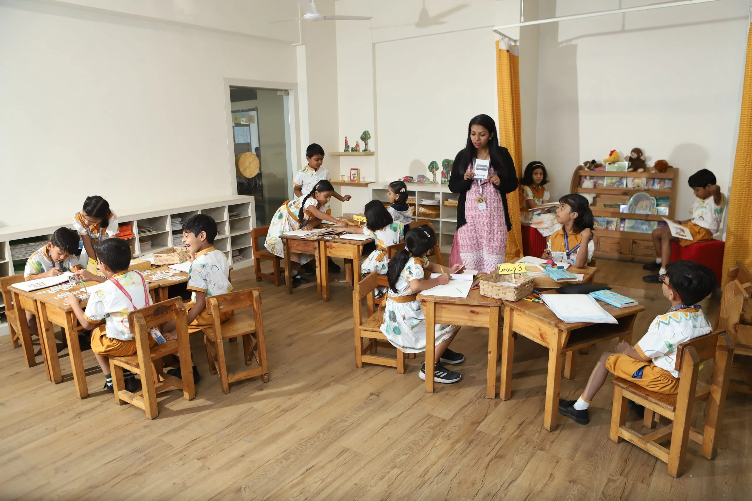 MYP counselor with students